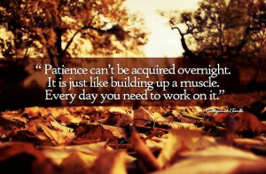 Many of us have a problem with patience. That is, we lack it. We might ...