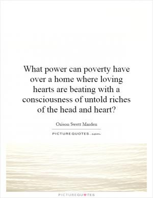 What power can poverty have over a home where loving hearts are ...