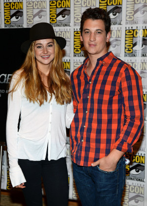 ... with Miles Teller at the Ender's Game and Divergent press line