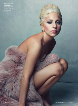 Lady Gaga covers Vanity Fair January 2012.