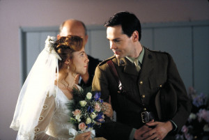 By the power invested in me, I declare you Officer and Mrs. Blythe.