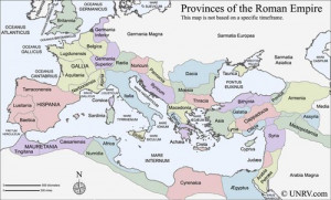 The Roman Empire at its greatest extent. Looking at all the provinces ...