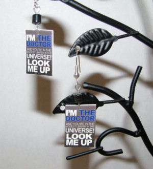 Doctor Who Fish Hook Library Quote with Bead Fish by BadWolfStudio, $ ...