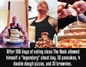 ... rocks cheat day, the rock, the rock motivation, the rock instagram