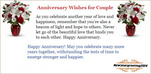 We have great collection of Happy Wedding Anniversary Wishes to a ...