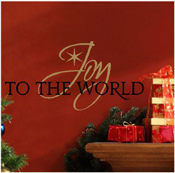 1150 JOY TO THE WORLD Christmas Decal