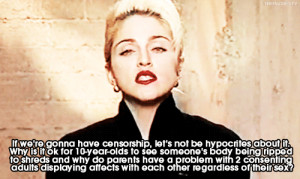 Madonna talking about her Justify My Love music video, censored by MTV ...