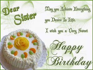 ... To A Sister - Meaningful Happy Birthday Wishes For Sister On Facebook