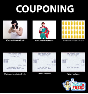Couponing... What cashiers think I do...