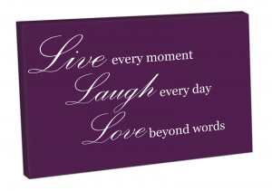 Picture-on-CANVAS-WALL-ART-Print-ready-to-hang-quote-LIVE-LAUGH-LOVE