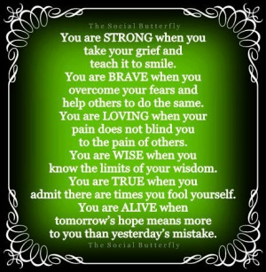 You are strong.....