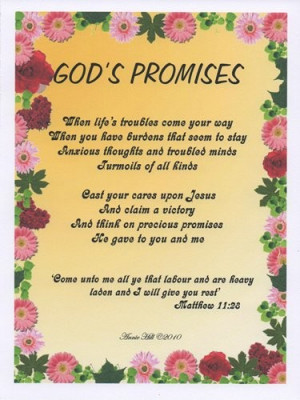 Pictures On GOD’S Promises