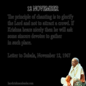 Srila Prabhupada Quotes For Month November 11