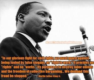 ... collective bargaining... We demand this fraud be stopped.