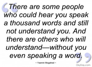 there are some people who could hear you yasmin mogahed