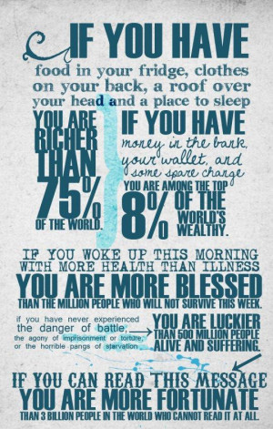 be grateful, stop complaining!