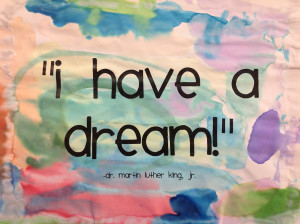 Happy MLK Day!! A guided drawing, some watercolor painting, and more!