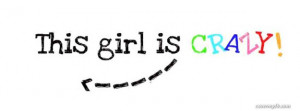 Crazy Girl Facebook Cover