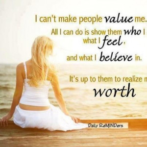 saying, what i'm worth