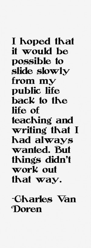 Charles Van Doren Quotes