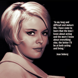 Movie Actor Quote - Jean Seberg - Film Actor Quote #jeanseberg