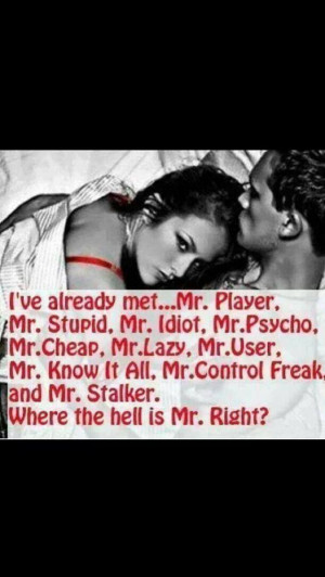 Mr right