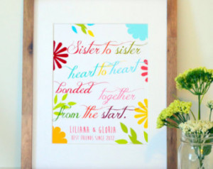 Twin Sister Birthday Quotes For sister- birthday gift