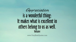 appreciation quotes, wonderful things