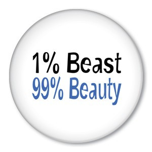 got beauty? funny, pink pinback button badge - 1.5 inch / 38 mm pin