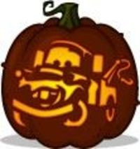 Tow Mater Pumpkin Carving Pattern