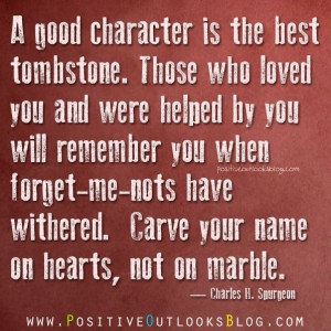 Good Character : Quotes