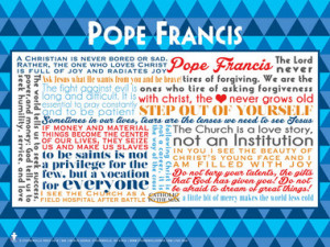 Home Pope Francis Merchandise Pope Francis Quote Poster