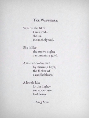 The Wanderer (a poem)