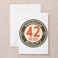 42nd Birthday Vintage Greeting Card for
