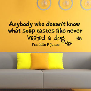 Wall-Vinyl-Decals-Quote-About-Dogs-Decal-Home-Decor-Mural-Z613