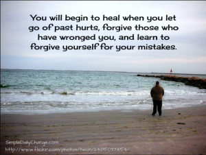 Quotes Letting Go Of Past ~ Let Go Of Past Hurts | Simple Daily Change