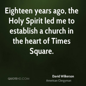 Eighteen years ago, the Holy Spirit led me to establish a church in ...