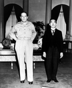 US General MacArthur & Japanese Emperor Hirohito, shortly after ...