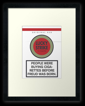 ... › Portfolio › Lucky Strike Cigarette Box with Mad Men Quote