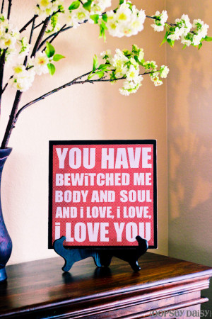 Pride and prejudice quote board_bewitched