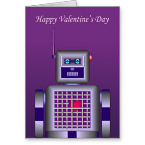 Love Robot Valentine Cards & More