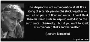 More Leonard Bernstein Quotes