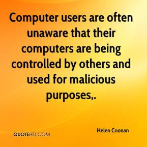 ... Are Being Controlled By Others And Used For Malicious Purposes