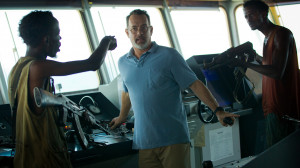 Tom Hanks as Captain Phillips encounters the demands of Somali pirates ...