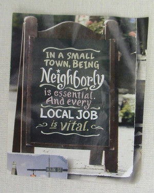 for out side of Eric's restaurants?! Small town living.