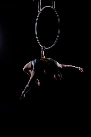 Aerial hoop, lyra, meathook. LOVE need that arm strength up