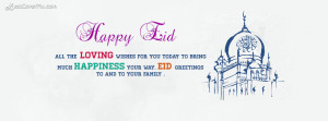 Happy Eid Quotes and Wishes Facebook Cover Photo