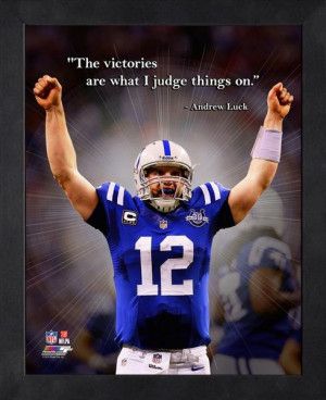 Indianapolis Colts Andrew Luck Framed Pro Quote