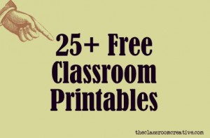 Responses to free classroom printables