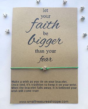 Faith Over Fear, Wish Bracelet, Friendship Bracelet, Paper Goods ...